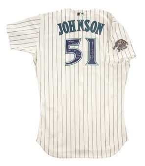 2002 Randy Johnson Arizona Diamondbacks All Star Game Used and Signed Jersey  JOHNSON LOA(MEARS A-10)